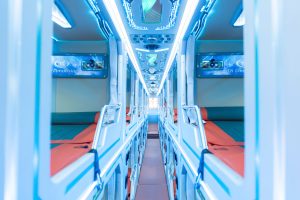 Xe cabin cung điện không có wc